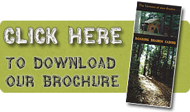 download our brochure for roaring branch cabins - where the Vermont of your dreams awaits you